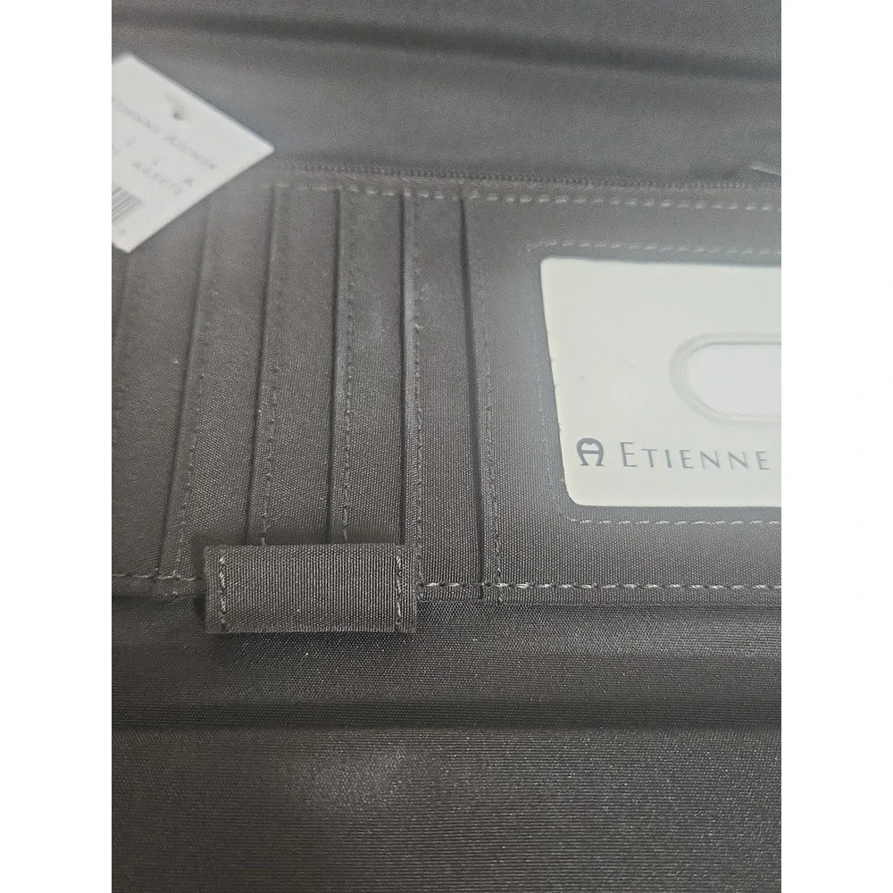 Etienne Aigner Keila Personal Assets Wallet Camel Logo Jacquard New With Tag